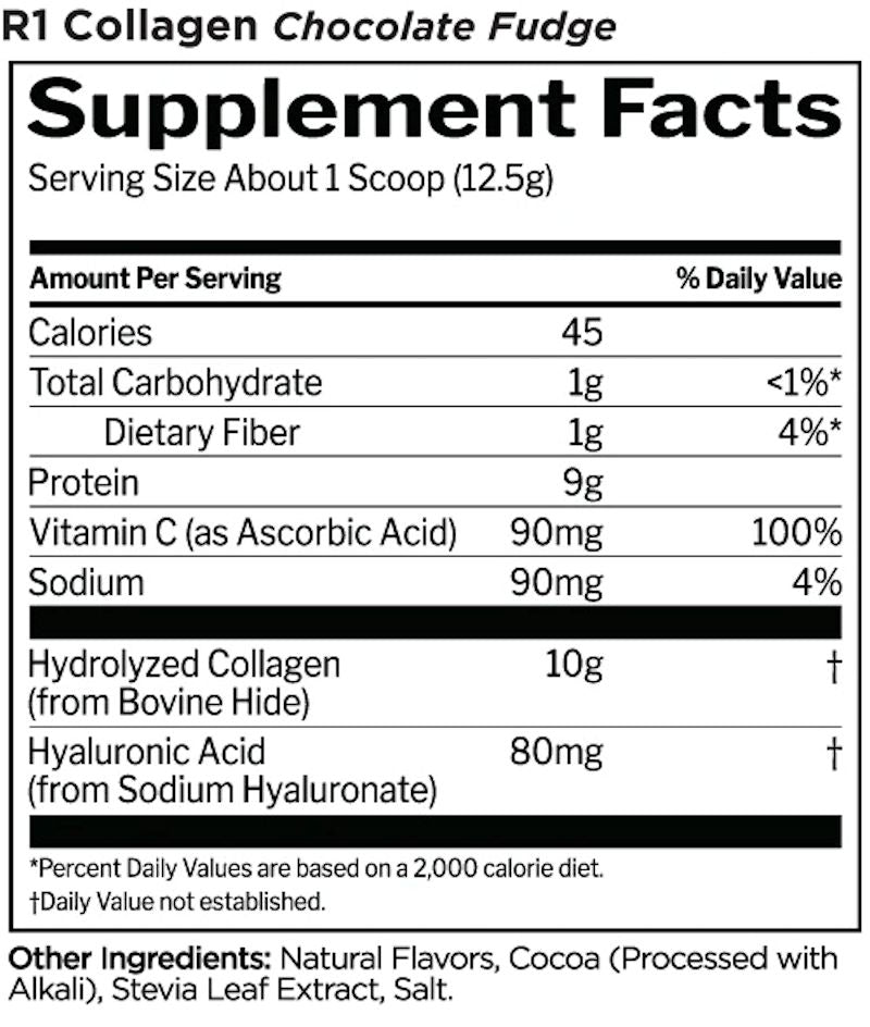 Rule One Collagen Peptides 20servings fact