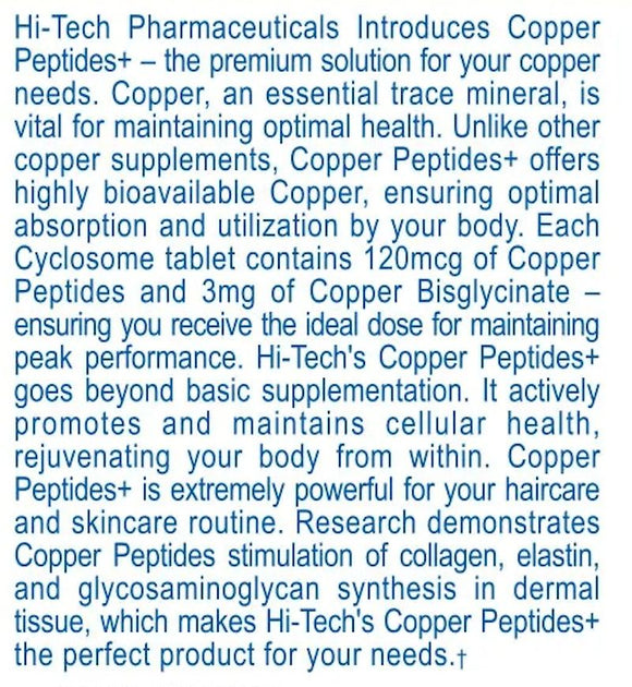 Hi-Tech Pharmaceuticals Copper Peptides+|Lowcostvitamin.com|Skin Care