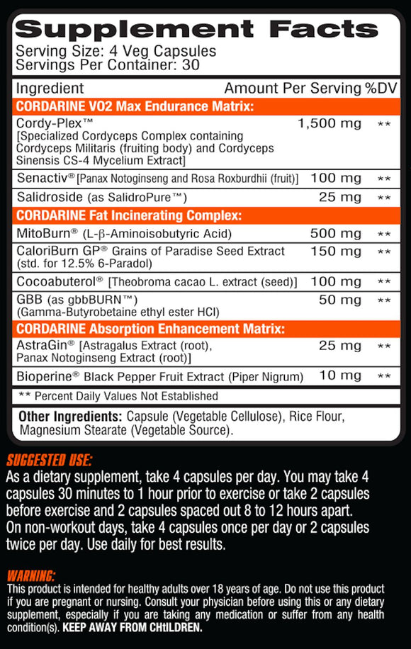 Competitive Edge Labs Cordarine 120 VCapsules|Lowcostvitamin.com|Fat Burner