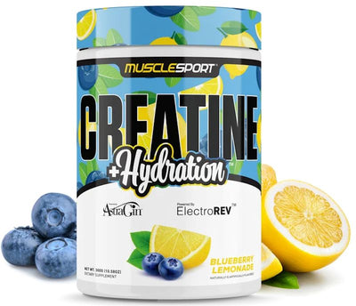 Musclesport Creatine+Hydration Blueberry Lemonade|Lowcostvitamin.com|Creatine