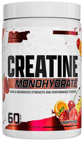 Nutrex Creatine Monohydrate Fruit Punch 60 Servings|Lowcostvitamin.com|Creatine