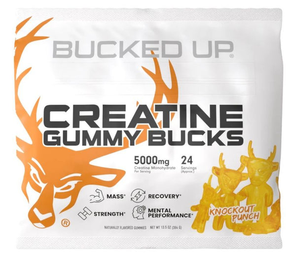 Bucked Up Creatine Gummies 24 Servings|Lowcostvitamin.com|Creatine