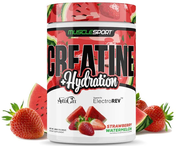 Musclesport Creatine+Hydration Strawberry Watermelon