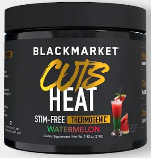 BlackMarket Cuts Heat Stim-Free Thermogenic Fat Burner|Lowcostvitamin.com|Fat Burner