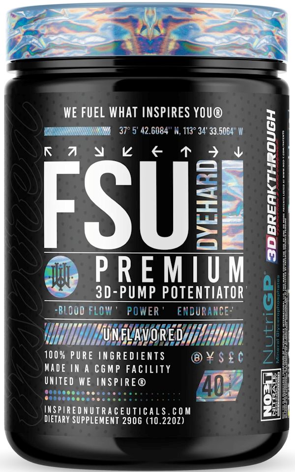 Inspired Nutraceuticals FSU Dyehard 40 servings|Lowcostvitamin.com