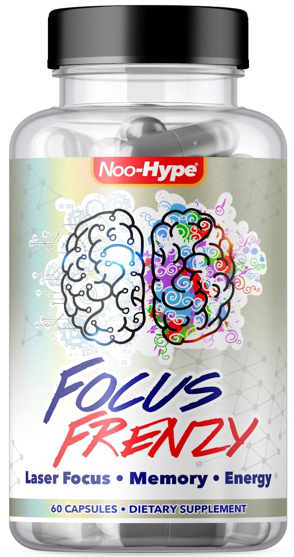 Noo-Hype Focus Frenzy 60 CapsulesLowcostvitamin.com