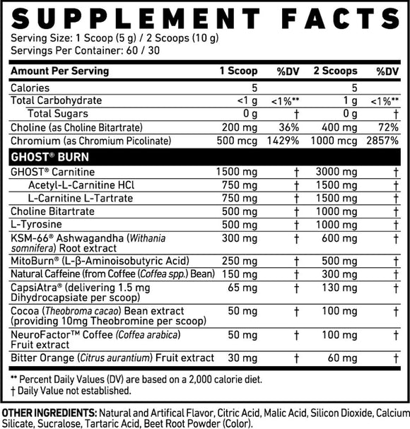 Ghost Burn Thermogenic Kiwi Strawberry|Lowcostvitamin.com|Fat Burner