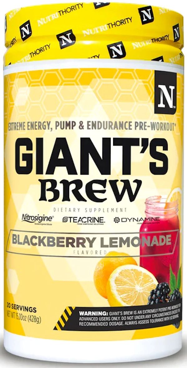 Gaint's Brew Intense Pre-Workout Nutrithority 