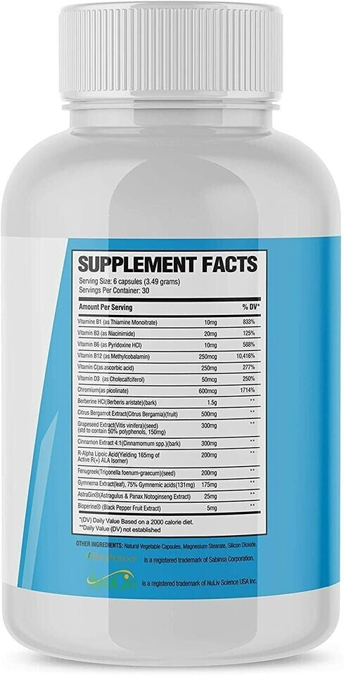 Revive Glucose Blood Sugar Support 180 Veg-Caps|Lowcostvitamin.com|Sugar Control