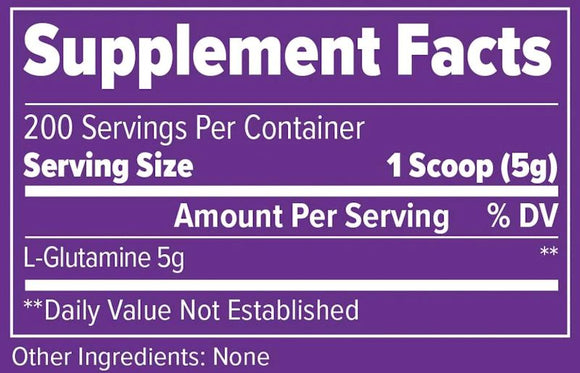 FinaFlex Pure Glutamine 1000gm 200 servings|Lowcostvitamin.com|Glutamine