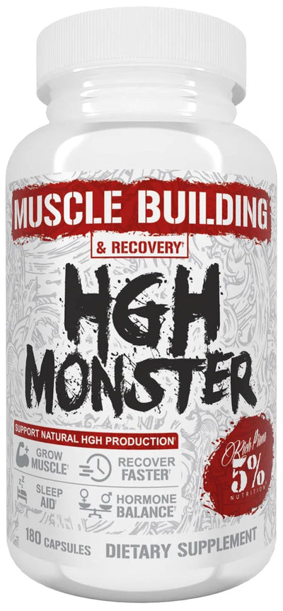 5% Nutrition HGH Monster, Muscle Building & Recovery, 180 Caps|Lowcostvitamin.com|Recovery