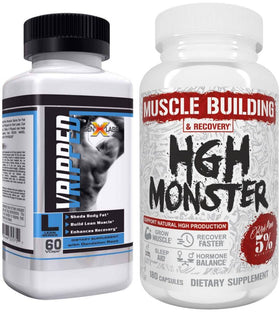5% Nutrition HGH Monster, Muscle Building & Recovery, 180 Caps Free V-Ripped