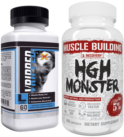 5% Nutrition HGH Monster, Muscle Building & Recovery, 180 Caps Free V-Ripped