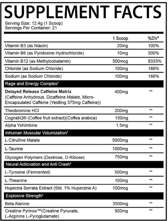 AfterDark Supplements Inhuman pre-workout|Lowcostvitamin.com|Pre-Workout