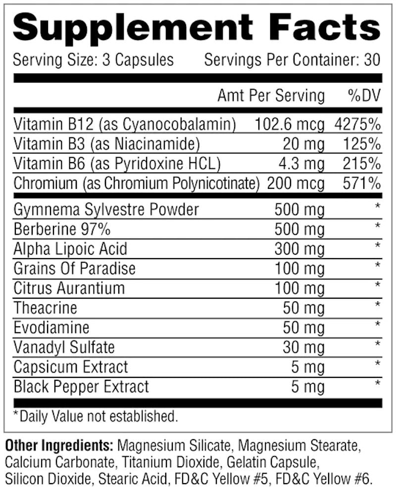 Metabolic Nutrition Insulean 90 Caps sugar control fact