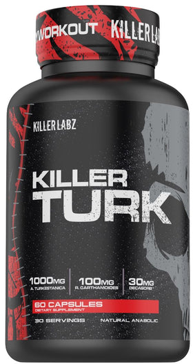 Killer Labz Killer Turk Natural Muscle Builder 60 Capsules|Lowcostvitamin.com|Test Booster