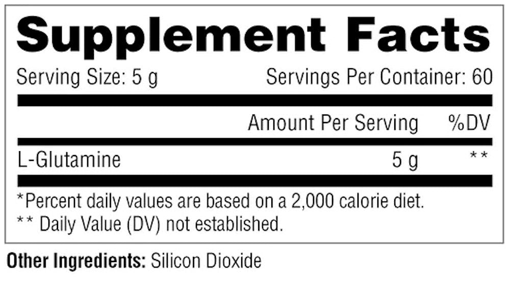 L-Glutamine Metabolic Nutrition fact