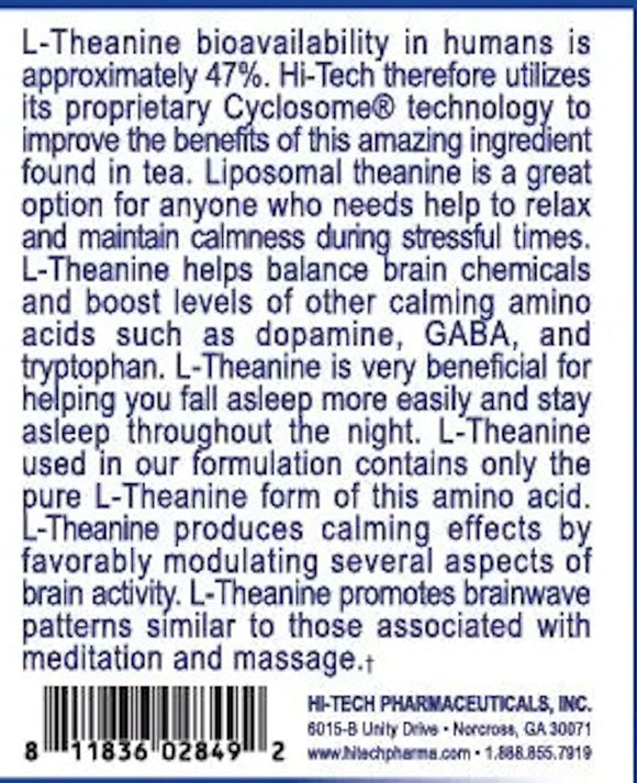 Hi-Tech Pharma L-Theanine 200mg