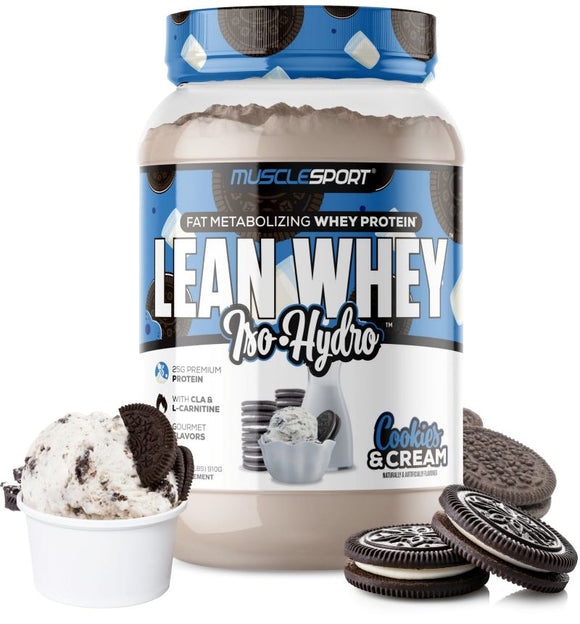 MuscleSport Lean Whey Iso-Hydro Strawberry Ice Cream 2 lbs|Lowcostvitamin.com|Protein