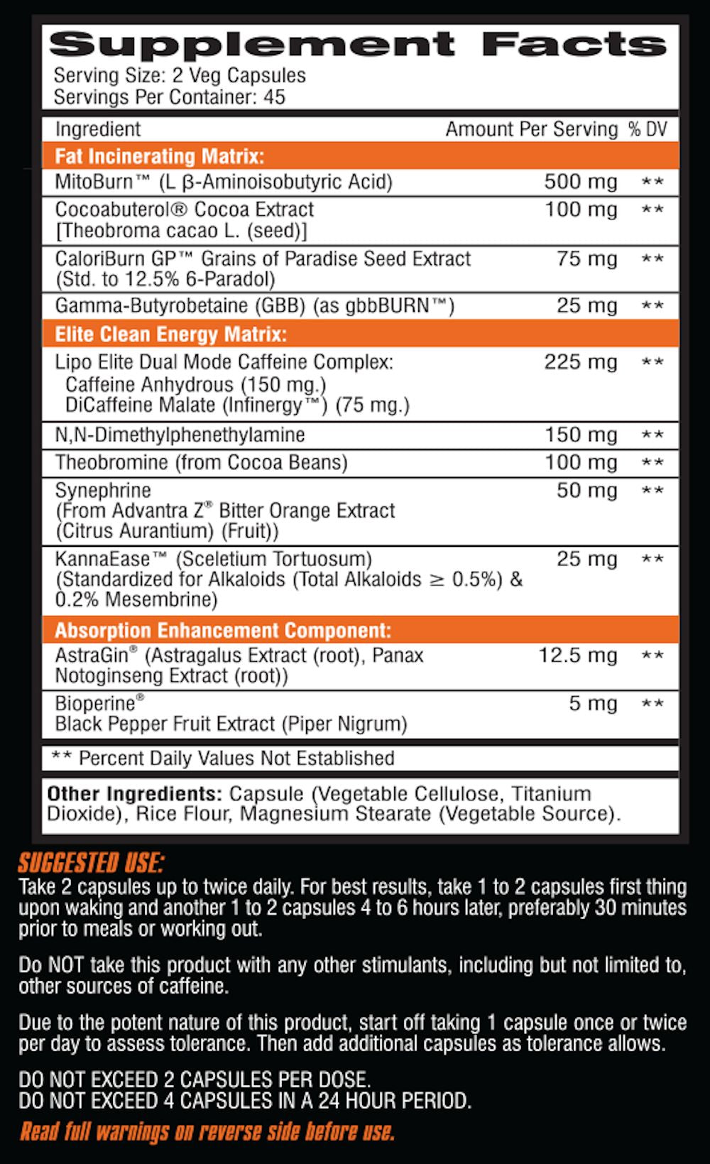 Competitive Edge Labs Lipo Elite Fat Burner|Lowcostvitamin.com|Appetite Control