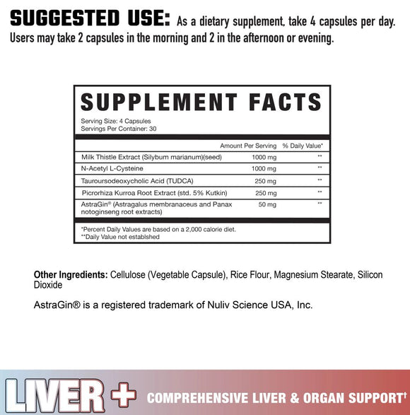 Axe & Sledge LIVER + 120 Capsules|Lowcostvitamin.com|Liver Support