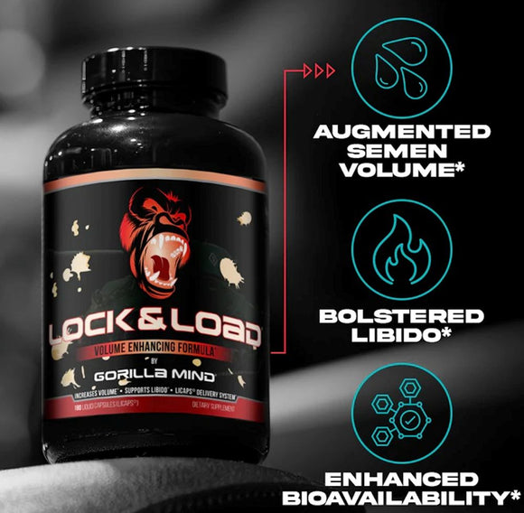 Gorilla Mind Lock and Load 180 Capsules|Lowcostvitamin.com|Sexually Health