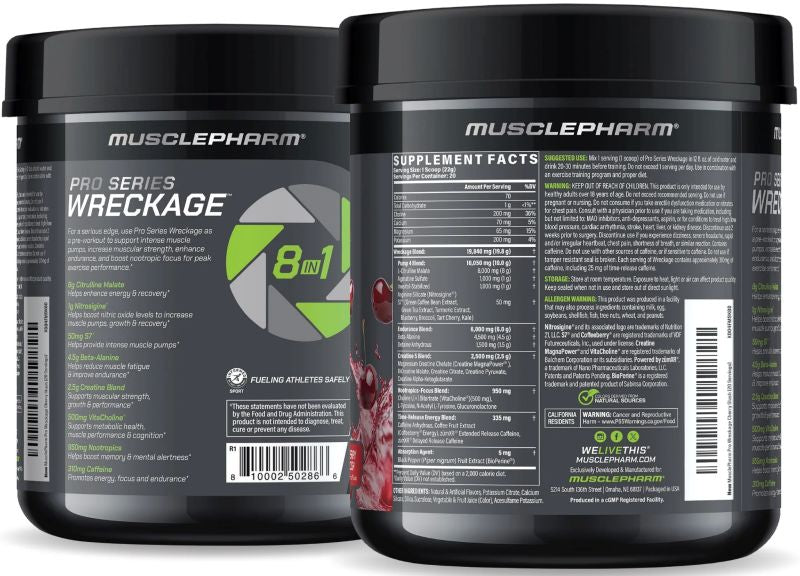 Wreckage MusclePharm |Lowcostvitamin.com