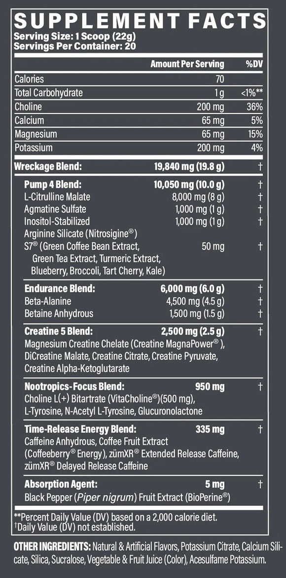 MusclePharm Wreckage|Lowcostvitamin.com|Pre-Workout