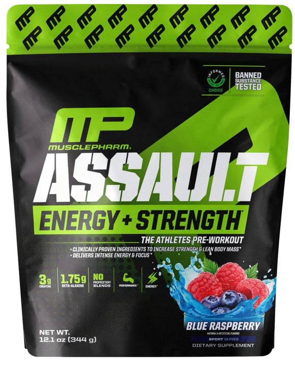 MusclePharm Assault Energy + Strength 30 servings|Lowcostvitamin.com|Pre-Workout