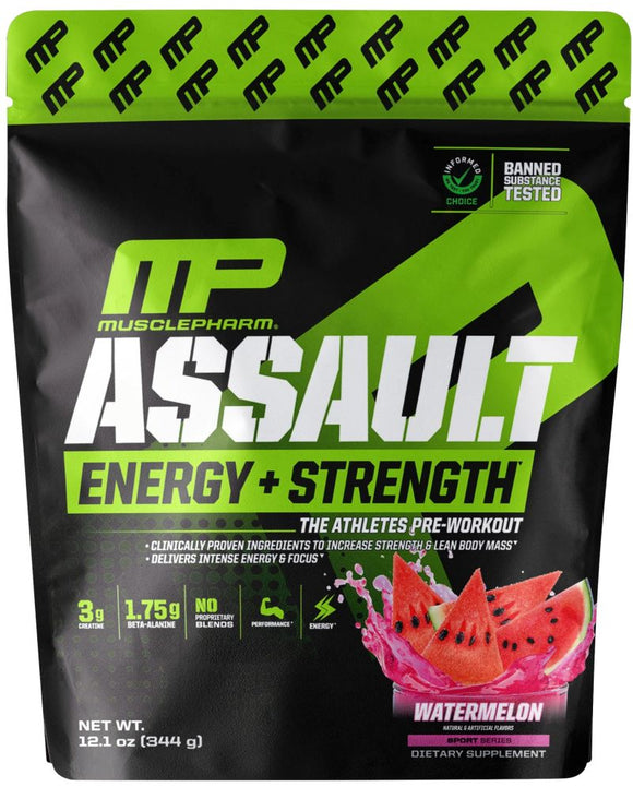 MusclePharm Assault Energy + Strength 30 servings|Lowcostvitamin.com|Pre-Workout