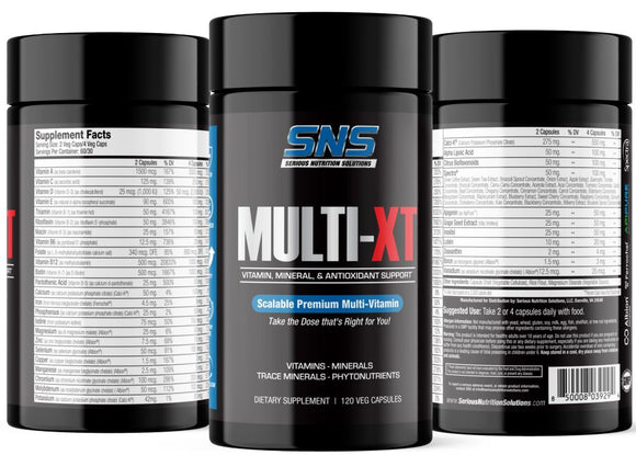 SNS Serious Nutrition Solutions Multi XT 120 Veg Capsules|Lowcostvitamin.com|Multi Vitamin
