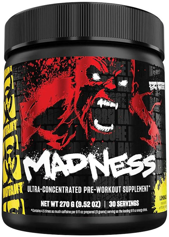 Mutant Madness Pre Workout Blue Raspberry|Lowcostvitamin.com|Pre-Workout