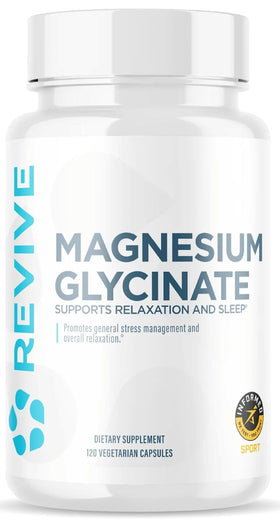 Revive Magnesium Glycinate 120 Vegie Capsules|Lowcostvitamin.com|Stress