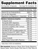 Metabolic Nutrition MetaTest 240 Capsules|Lowcostvitamin.com|Test Booster