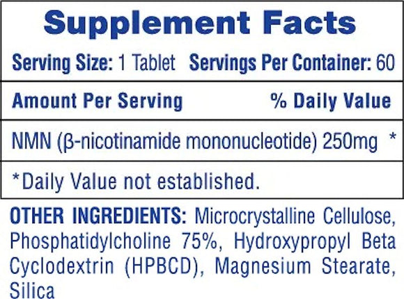 Hi-Tech Pharmaceuticals NMN 60 Tablets|Lowcostvitamin.com|Anti Aging