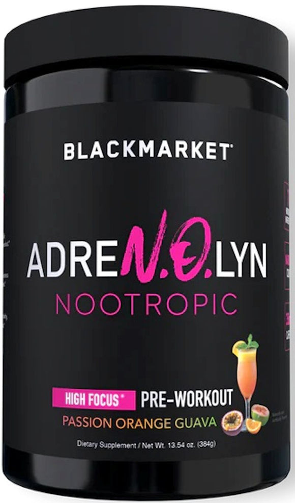 BlackMarket Labs Adrenolyn Nootropic 25 servings|Lowcostvitamin.com|pre workout