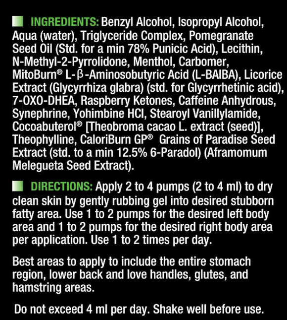 Xtreme Performance Gels XPG Napalm Xtreme|Lowcostvitamin.com|Fat Burner