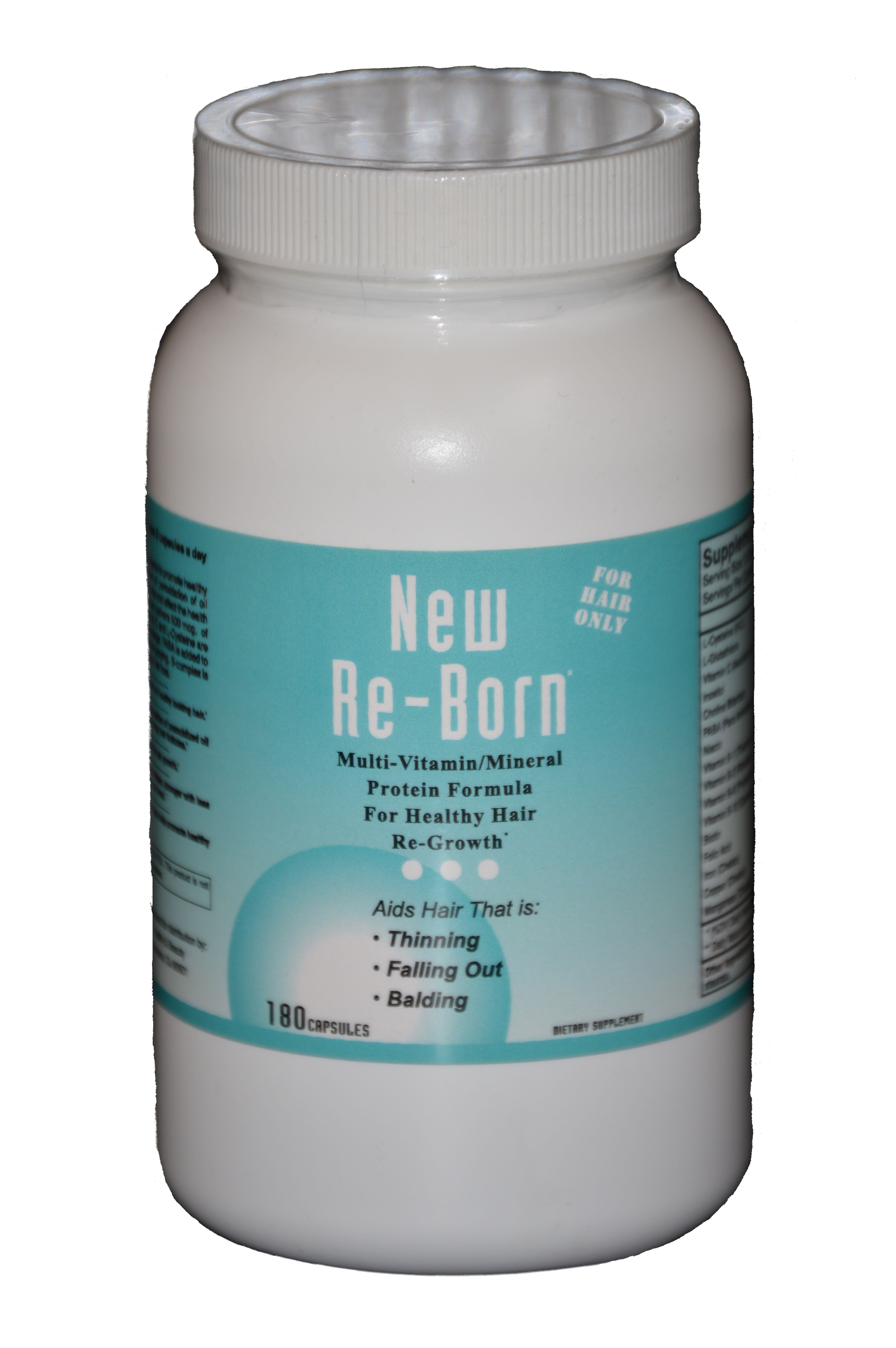 New Re-Born Hair Vitamins Health and Beauty 60 caps