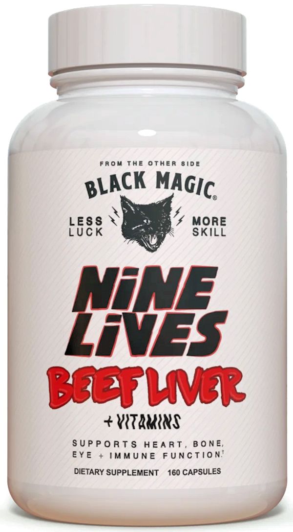 Black Magic Supps Nine Lives Beef Liver caps
