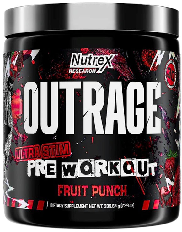Nutrex OUTRAGE | Ultra Stim Pre-Workout|Lowcostvitamin.com|Pre-Workout