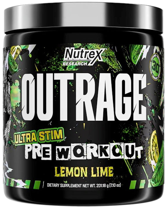 Nutrex OUTRAGE | Ultra Stim Pre-Workout|Lowcostvitamin.com|Pre-Workout