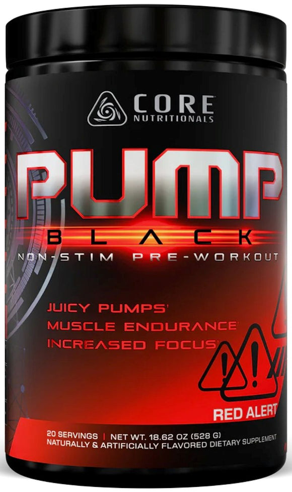 Core Nutritionals Pump Black Stim-Free Pre-Workout|Lowcostvitamin.com|Pre-Workout