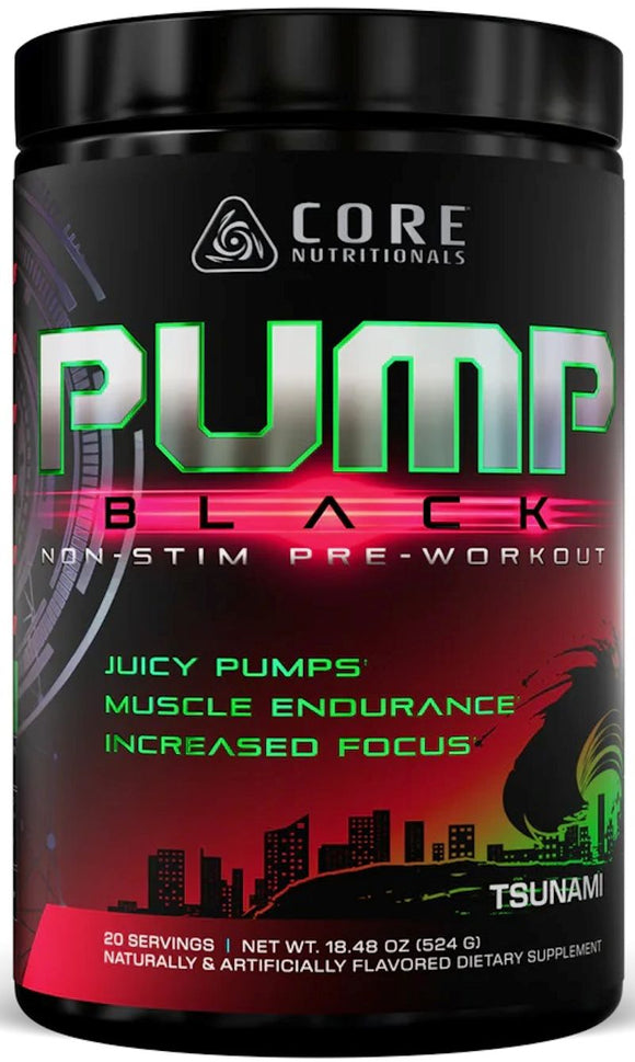 Core Nutritionals Pump Black Stim-Free Pre-Workout|Lowcostvitamin.com|Pre-Workout