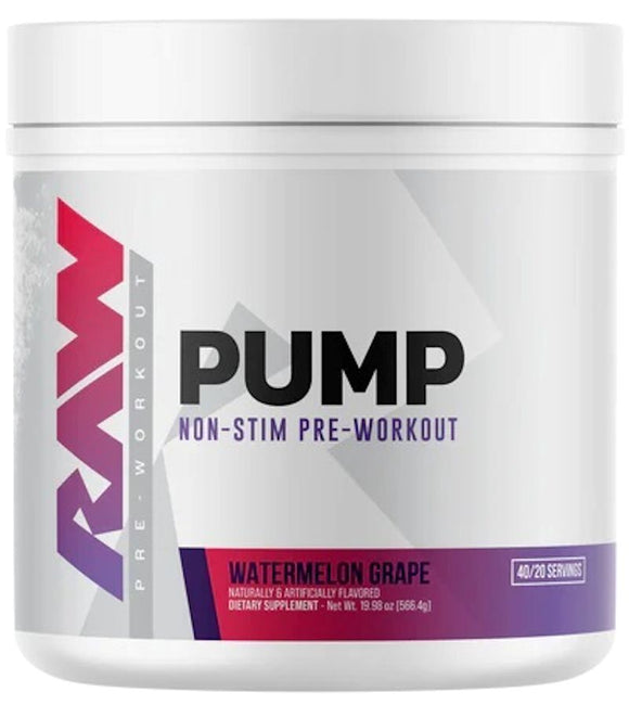 RAW Nutrition Pump Non Stim Pre-Workout Watermelon Grape (Copy)|Lowcostvitamin.com|Pre-Workout