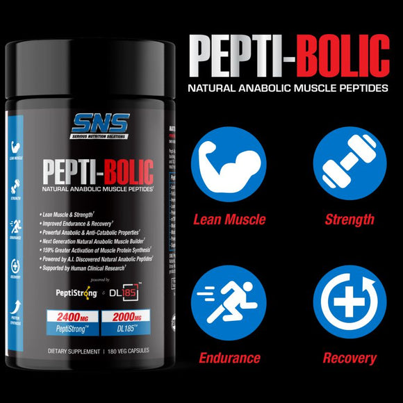Serious Nutrition Solutions Pepti-Bolic 180 Capsules