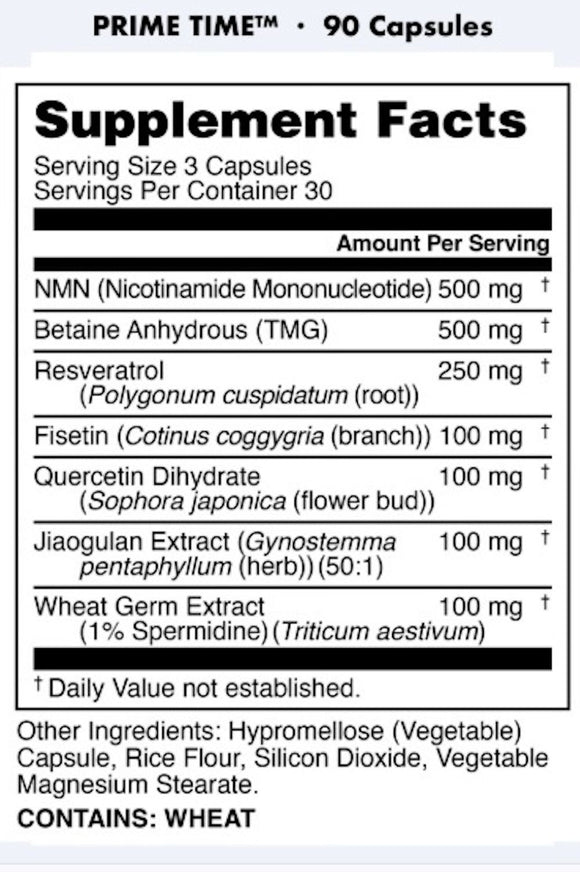 Bucked Up Prime Time Longevity | Healthy Aging Formula|Lowcostvitamin.com|Anti Aging