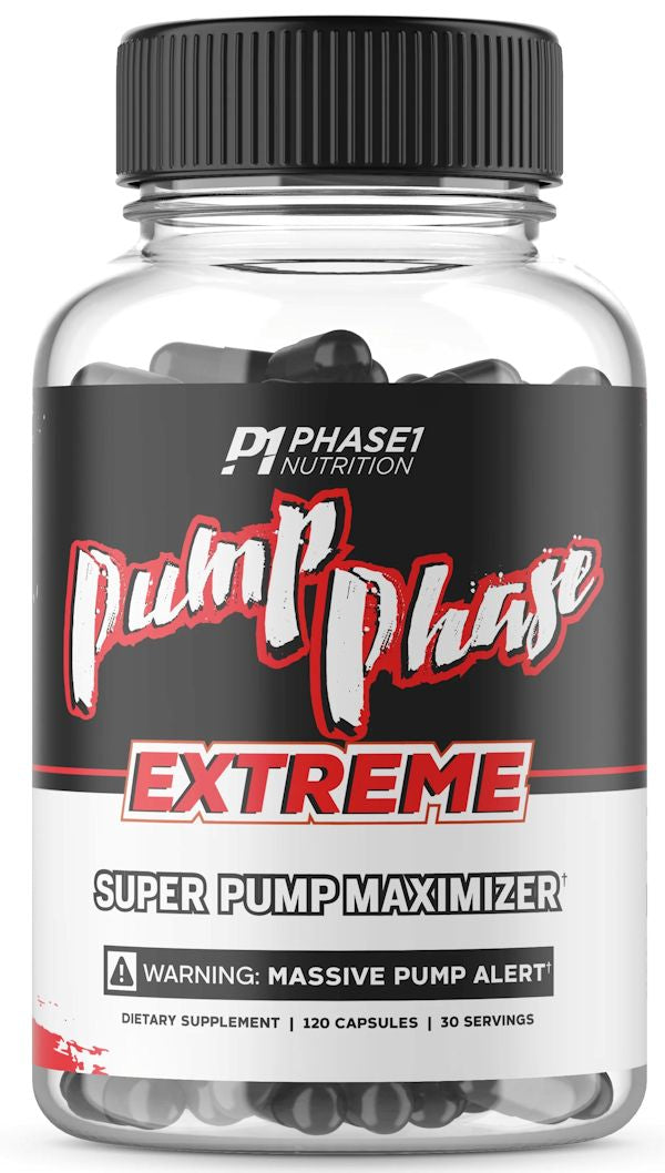 Phase 1 Nutrition Pump Phase Extreme 120 veg capsulesLowcostvitamin.com