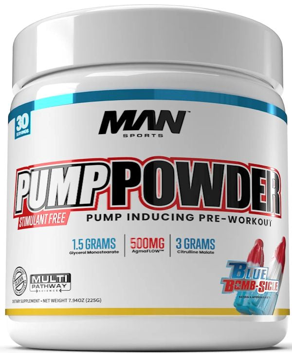 Man Sports Pump Powder Pre-Workout 30 servings|Lowcostvitamin.com