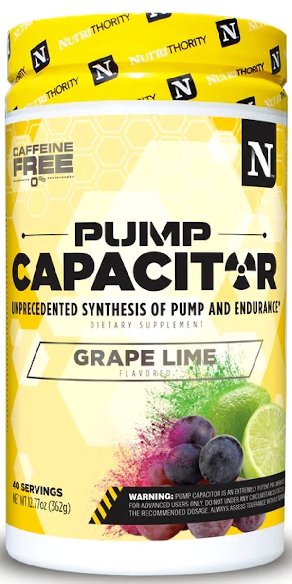Nutrithority Pump Capacitor Non-Stim Sugar-Free 40 servingsLowcostvitamin.com
