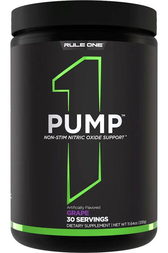 Rule One Pump Stim-Free Nitric Oxide Support 30 Servings|Lowcostvitamin.com|Muscle Pumps